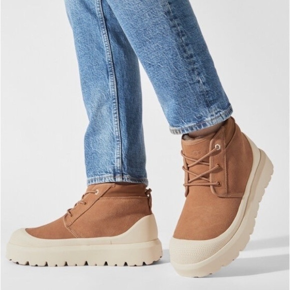 UGG Neumel Weather Hybrid 1143991 Men's 12 Chestnut Whitecap Waterproof NIB